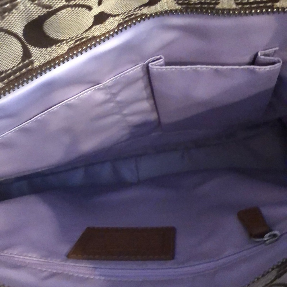 NWT Coach  Brown Signature Gallery Tote Handbag F15156 - Picture 4 of 14